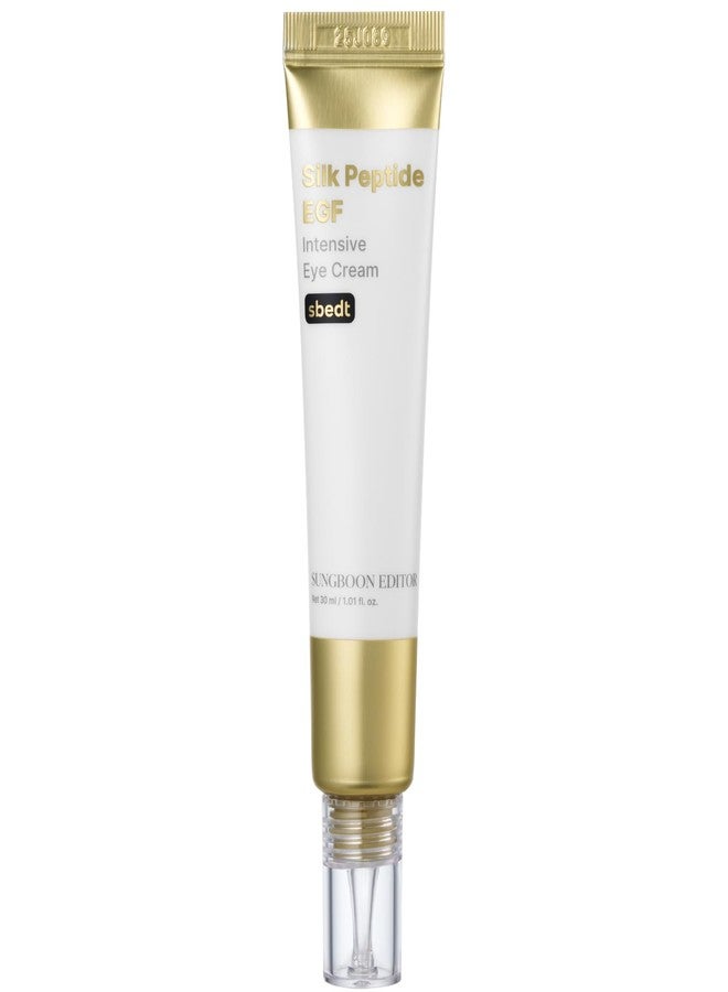 SUNGBOON EDITOR Silk Peptides EGF Intensive Eye Cream for Puffiness & Fine Lines| Patented Peptide Complex & Stem Cell Extract | Firm-looking & Hydration, Korean Skin Care 1.01 fl oz